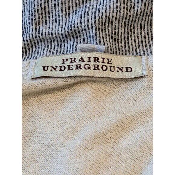 Prairie Underground Button Up Shirt Womens S Pockets Hemp Organic Cotton Striped - Picture 5 of 6